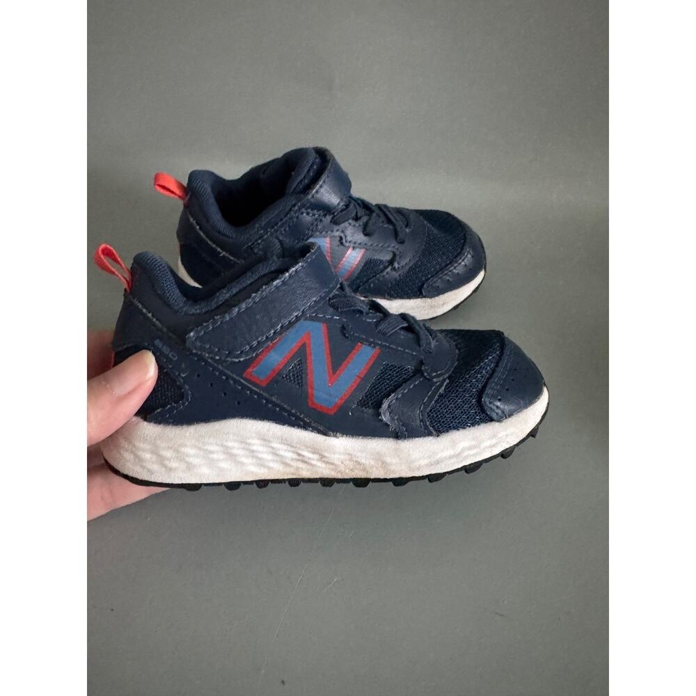 New Balance Sneakers Shoes Toddler Size 7.5 C Kids Blue and Red Play Shoes - Picture 6 of 6